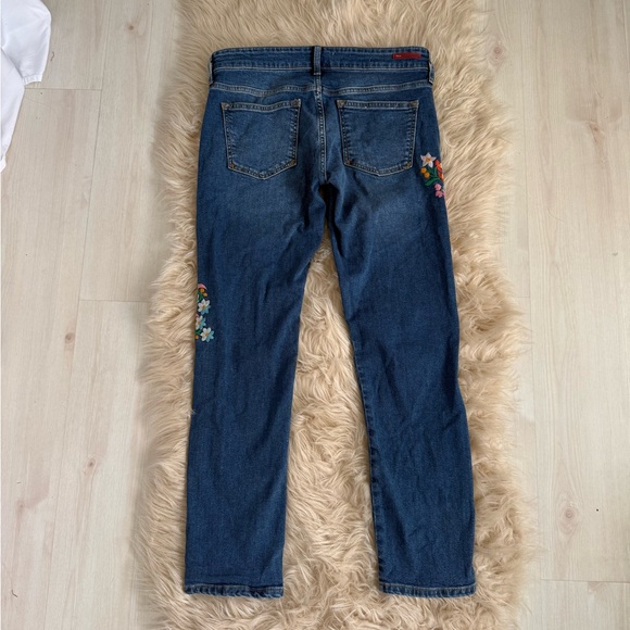 Pilcro and the Letterpress Boyfriend Jeans with Floral Embroidery - Picture 12 of 15